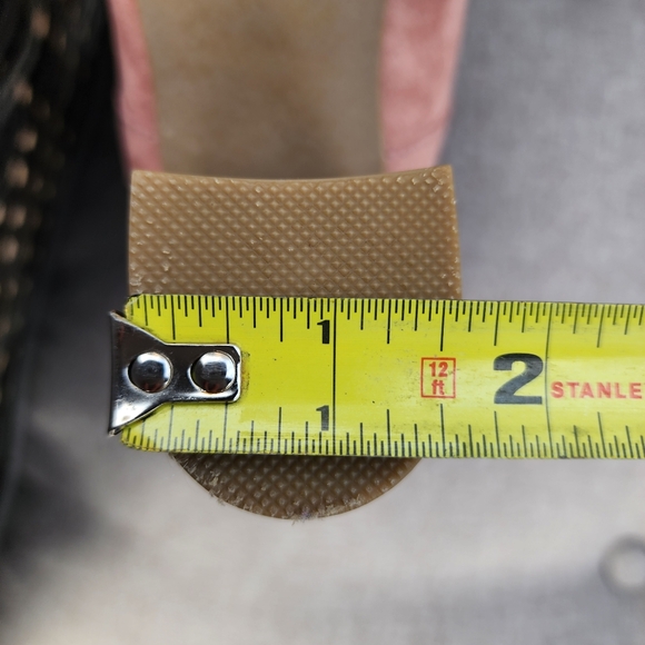 Lauren Conrad mauve pink suede open toe boots Size 8.5 - Picture 16 of 16